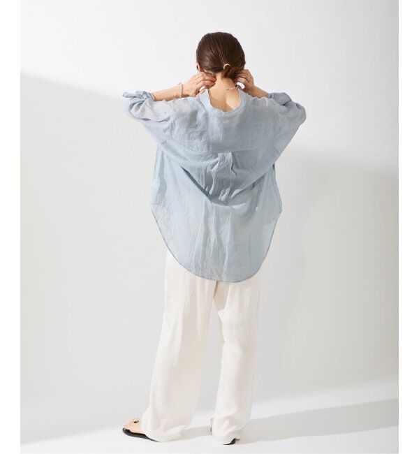 IENA「《追加》ラミーバンドカラーシャツ」|シャツ・ブラウス|