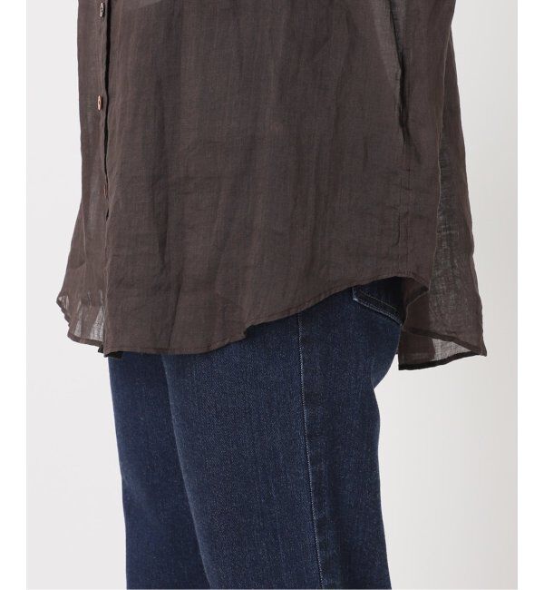 IENA「《追加》ラミーバンドカラーシャツ」|シャツ・ブラウス|