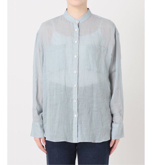 IENA「《追加》ラミーバンドカラーシャツ」|シャツ・ブラウス|