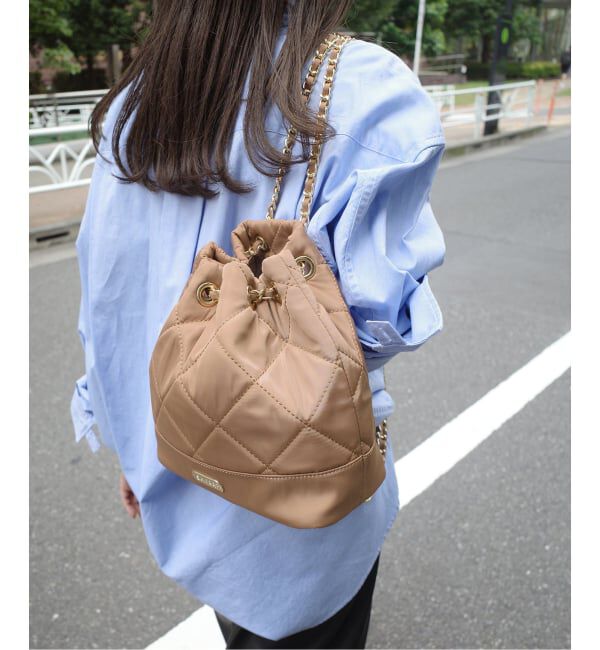 SLOBE IENA「OUTDOOR/アウトドア SLOBE別注 キルティングチェーンリュック」|リュック|