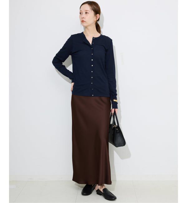 SLOBE IENA「サテンナロースカート」|スカート|