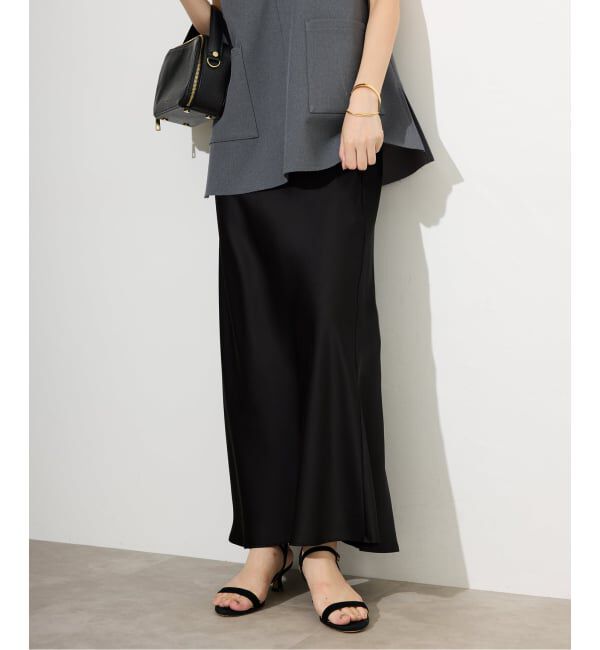 SLOBE IENA「サテンナロースカート」|スカート|