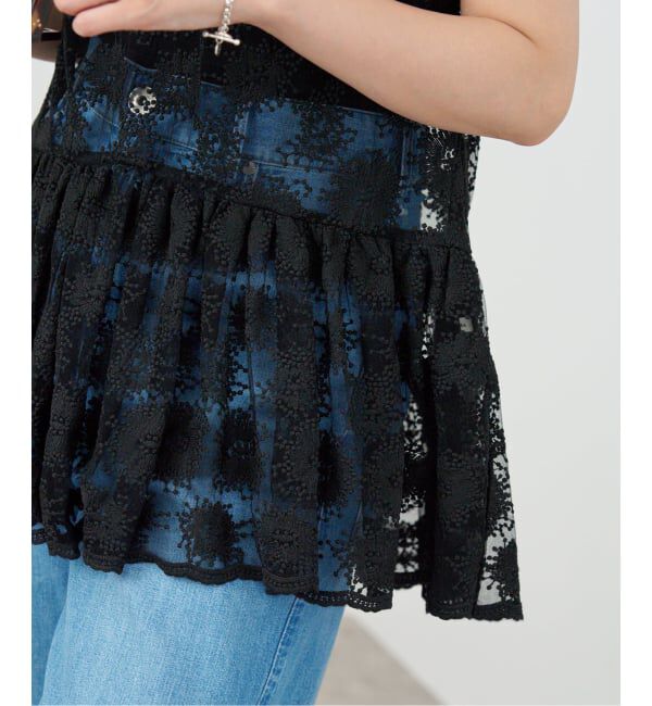 IENA「フラワーレース ペプラムブラウス」|シャツ・ブラウス|