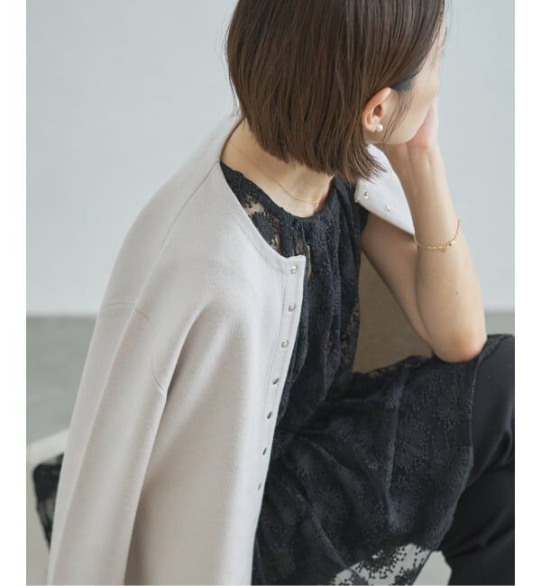 IENA「フラワーレース ペプラムブラウス」|シャツ・ブラウス|