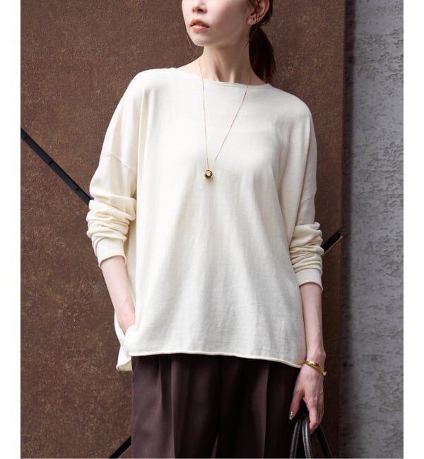 SLOBE IENA「《追加》コットンヤクニットプルオーバー」|ニット・セーター|