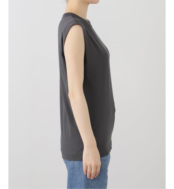 IENA「《追加》ATON/エイトン FRESCA SINGLE JERSEY ノースリーブ」|Tシャツ・カットソー|