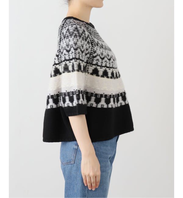 IENA「PIUMAカシミヤジャガードニット」|ニット・セーター|
