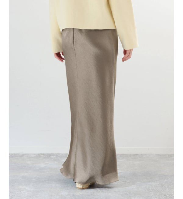 IENA「《追加16》ダブルサテンスカート」|スカート|