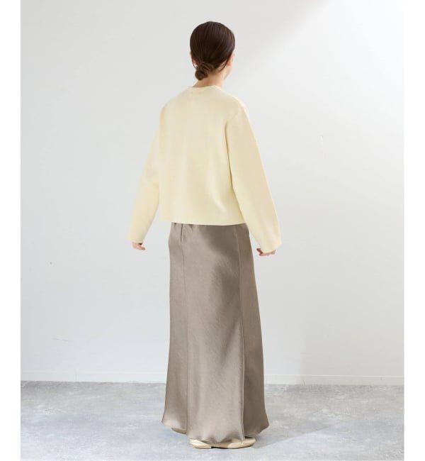 IENA「《追加16》ダブルサテンスカート」|スカート|