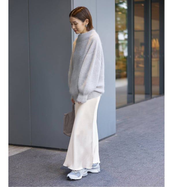 IENA「《追加16》ダブルサテンスカート」|スカート|