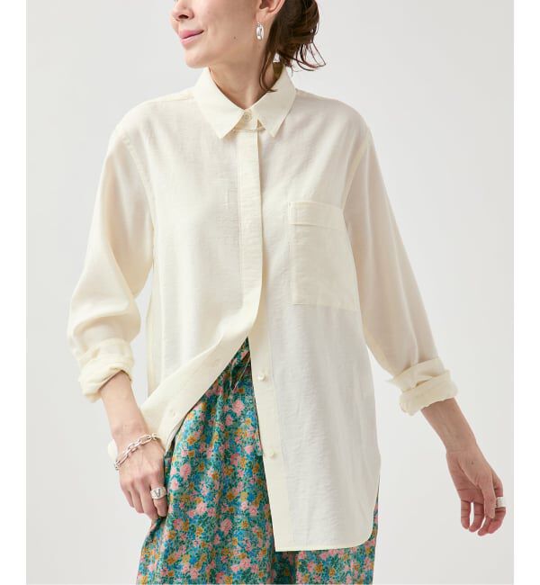 VERMEIL par iena「Airy Over シャツ」|シャツ・ブラウス|ホワイト