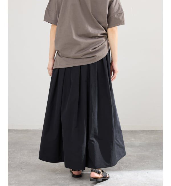 IENA「《予約》ウォッシャブル タフタギャザーフレアスカート」|スカート|