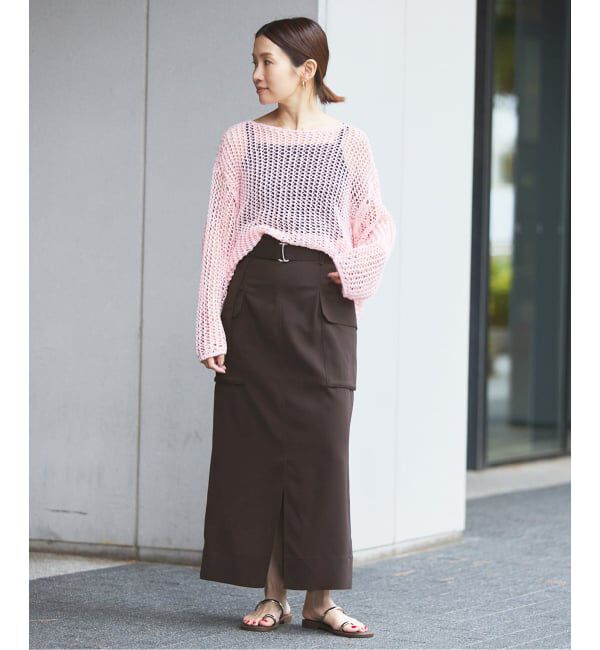 IENA「《予約》ハイツイストペンシルロングスカート」|スカート|