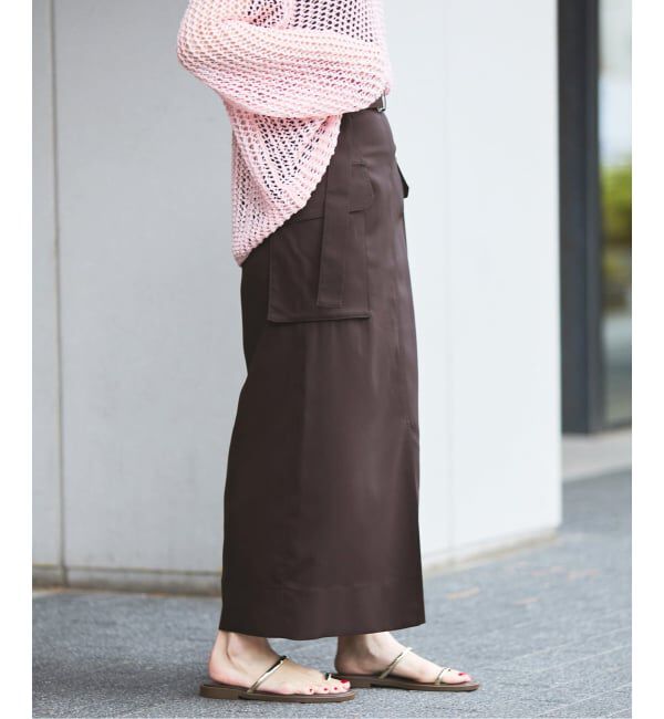 IENA「《予約》ハイツイストペンシルロングスカート」|スカート|