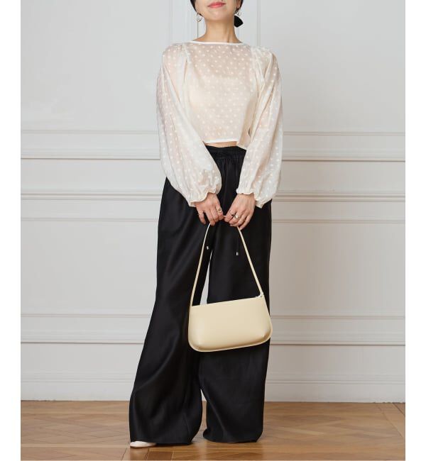 IENA LA BOUCLE「IENA LA BOUCLE Flower ドットブラウス」|シャツ・ブラウス|