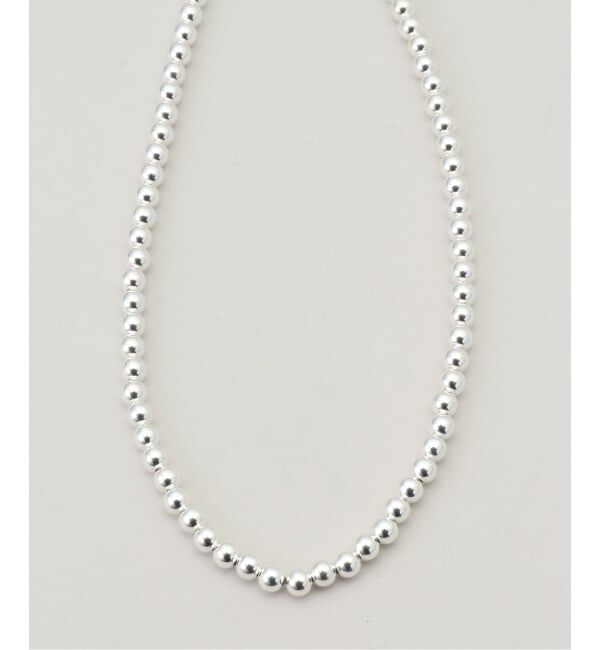 IENA LA BOUCLE「ERICKA NICOLAS BEGAY エリッカ ニコラス ビゲイ ナバホパール 5mm 40cm NPN-5-40」|ネックレス|シルバー