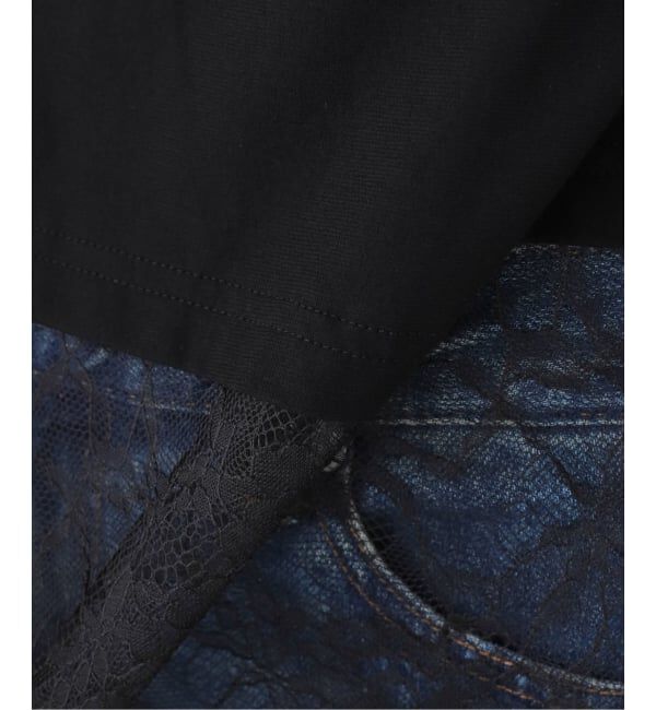 IENA「レースコンビTシャツ」|Tシャツ・カットソー|