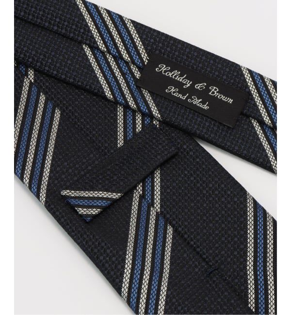 EDIFICE「Holliday & Brown(ホリデー & ブラウン)  ダブル ストライプ タイ」|ネクタイ・蝶ネクタイ|