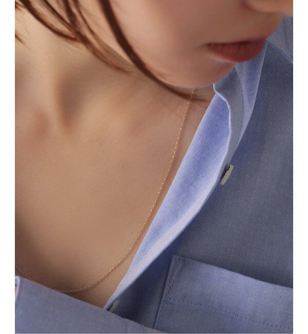 Lilas by Spick&Span「スパイラルアズキチェーン55cmネックレス K10」|ネックレス|