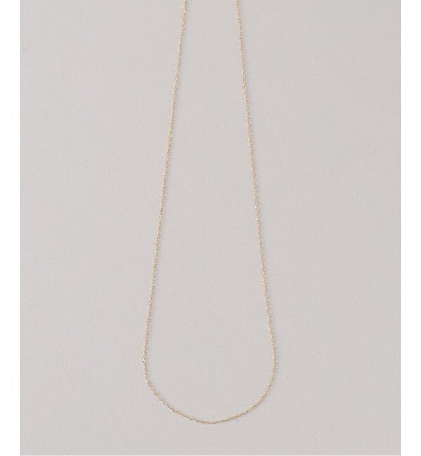 Lilas by Spick&Span「スパイラルアズキチェーン55cmネックレス K10」|ネックレス|