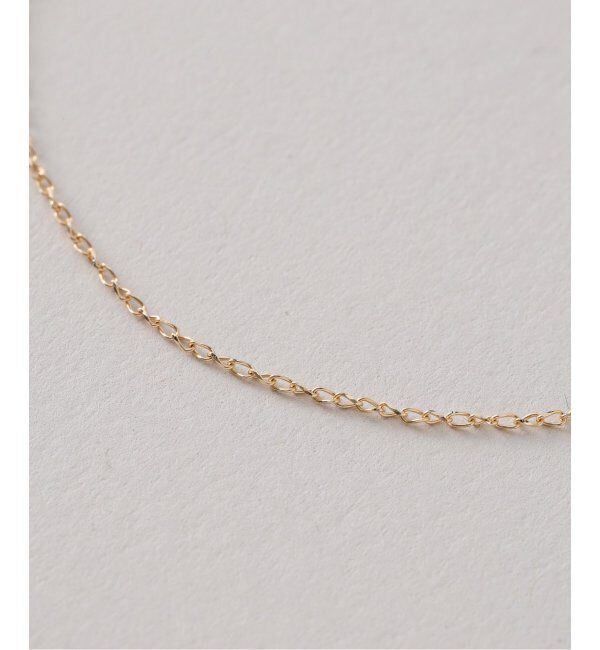 Lilas by Spick&Span「スパイラルアズキチェーン55cmネックレス K10」|ネックレス|