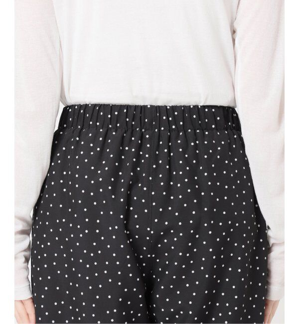 Spick and Span「《WEB限定》ドットプリントイージーストレートパンツ」|スラックス|