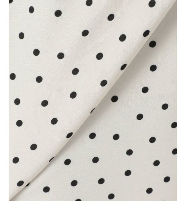 Spick and Span「《WEB限定》ドットプリントイージーストレートパンツ」|スラックス|