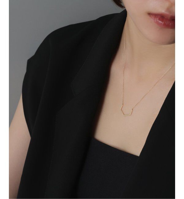 Lilas by Spick&Span「arrowラインネックレス K10」|ネックレス|