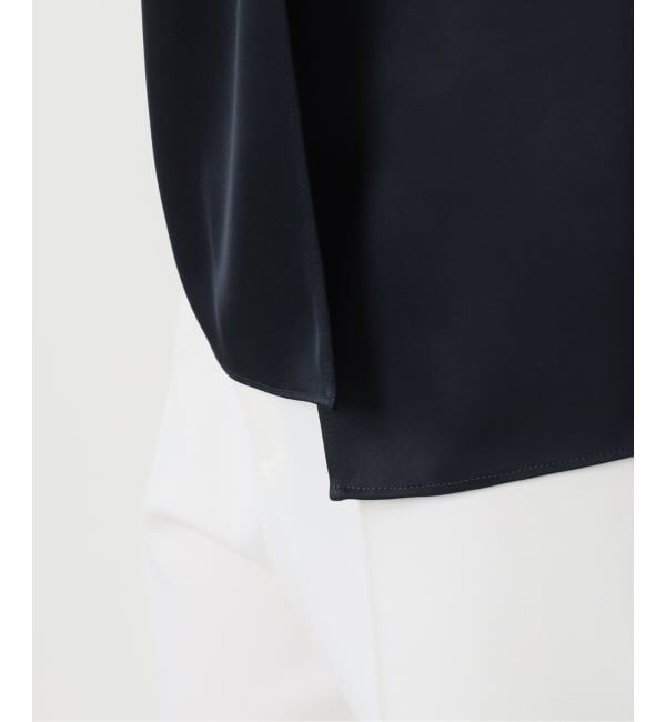 NOBLE「【洗える】ルナサテンレイヤードブラウス」|シャツ・ブラウス|