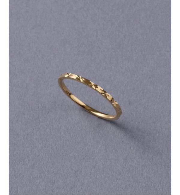 Lilas by Spick&Span「シャインパターンピンキーリング K10」|リング|