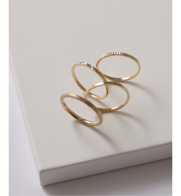 Lilas by Spick&Span「シャインパターンピンキーリング K10」|リング|