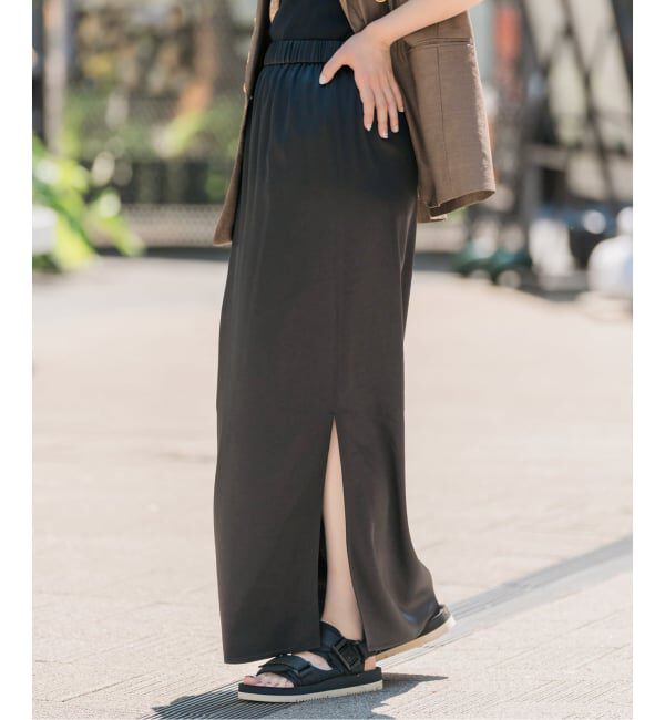 Spick and Span「《追加》サテンイージースカート」|スカート|