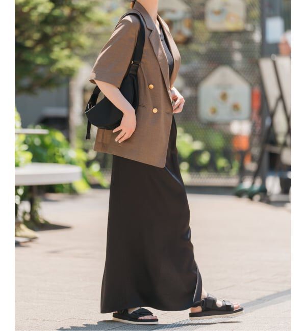 Spick and Span「《追加》サテンイージースカート」|スカート|