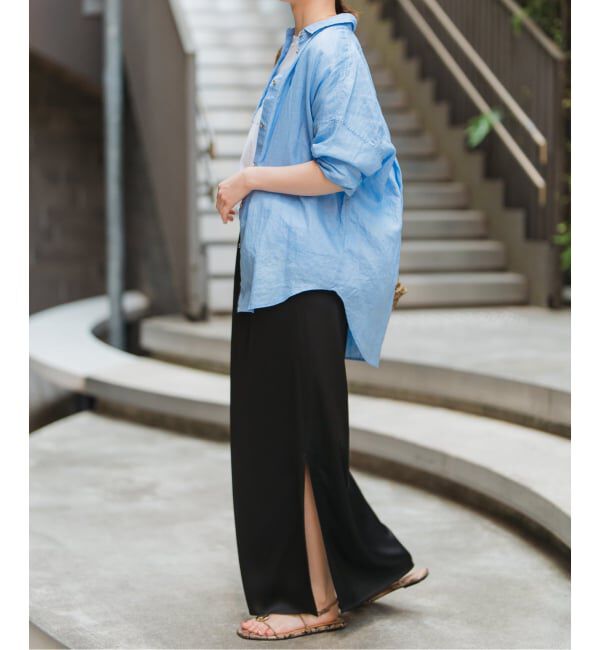 Spick and Span「《追加》サテンイージースカート」|スカート|