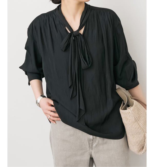 Spick and Span「ボウタイブラウス」|シャツ・ブラウス|ブラック