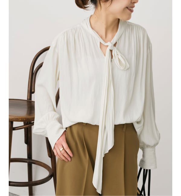 Spick and Span「ボウタイブラウス」|シャツ・ブラウス|