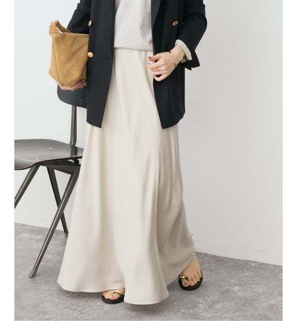 Spick and Span「ウォッシャブルキュプラ マキシスカート」|スカート|