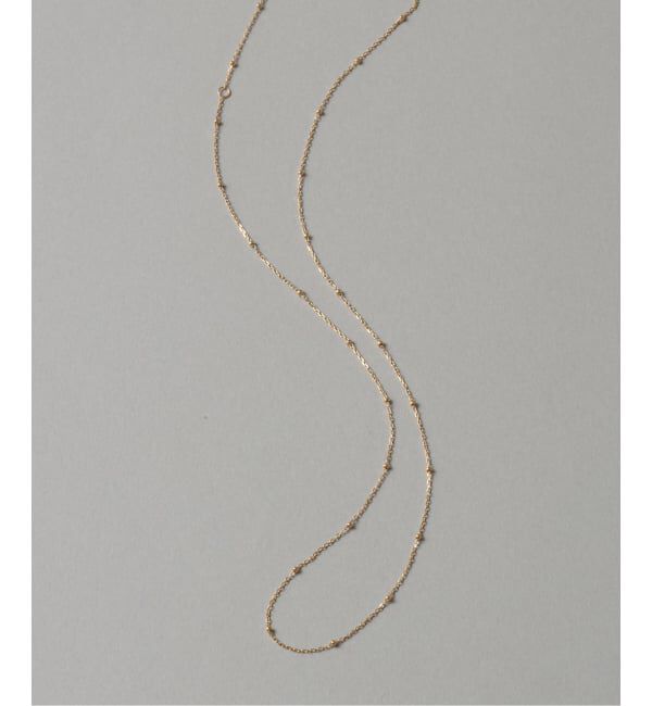 Lilas by Spick&Span「スタッドチェーンネックレス K18」|ネックレス|