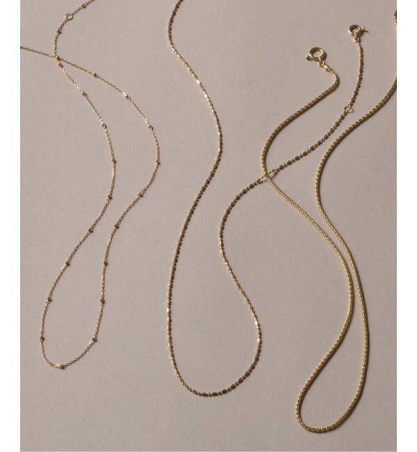 Lilas by Spick&Span「スタッドチェーンネックレス K18」|ネックレス|