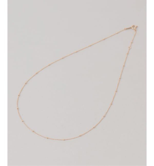 Lilas by Spick&Span「スタッドチェーンネックレス K18」|ネックレス|