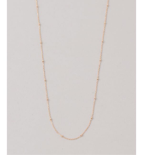 Lilas by Spick&Span「スタッドチェーンネックレス K18」|ネックレス|