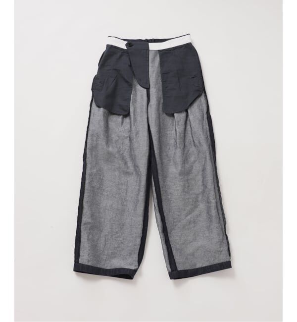 FRAMeWORK「≪予約≫リネン混リアクティブデニムパンツ」|スラックス|