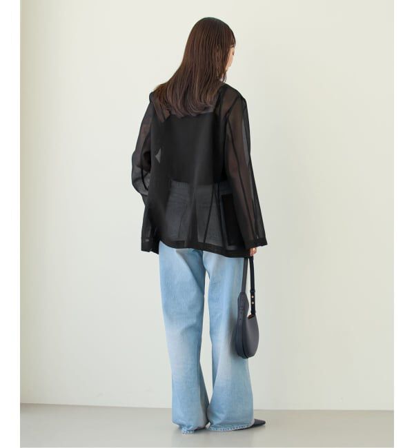 NOBLE「《追加予約・新色》スリットスリーブシアージャケット」|テーラードジャケット|