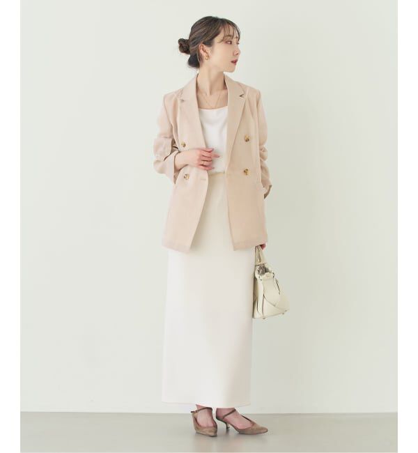 NOBLE「《追加予約・新色》スリットスリーブシアージャケット」|テーラードジャケット|