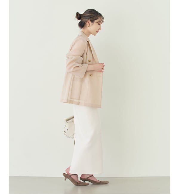 NOBLE「《追加予約・新色》スリットスリーブシアージャケット」|テーラードジャケット|