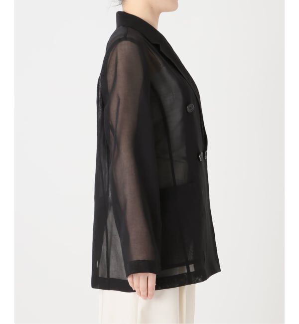 NOBLE「《追加予約・新色》スリットスリーブシアージャケット」|テーラードジャケット|