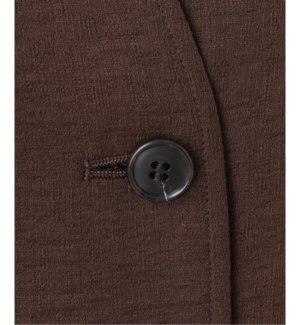 NOBLE「《予約・セットアップ対応》ファジーリネンVカラーベルテッドブラウス」|シャツ・ブラウス|