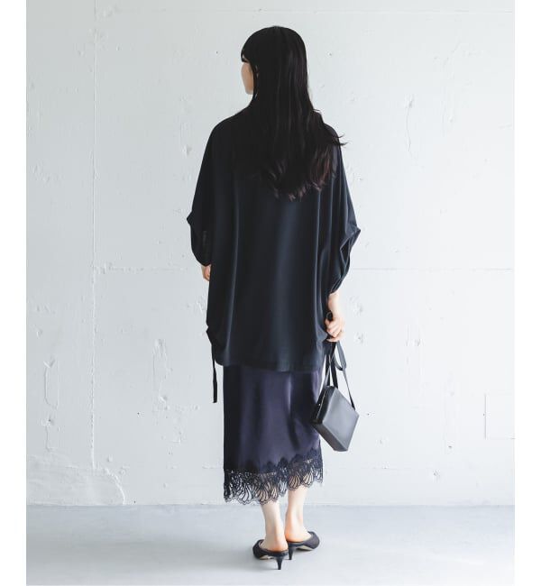 NOBLE「《予約》バイカラーレーススカート」|スカート|