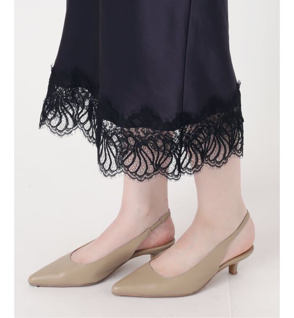 NOBLE「《予約》バイカラーレーススカート」|スカート|