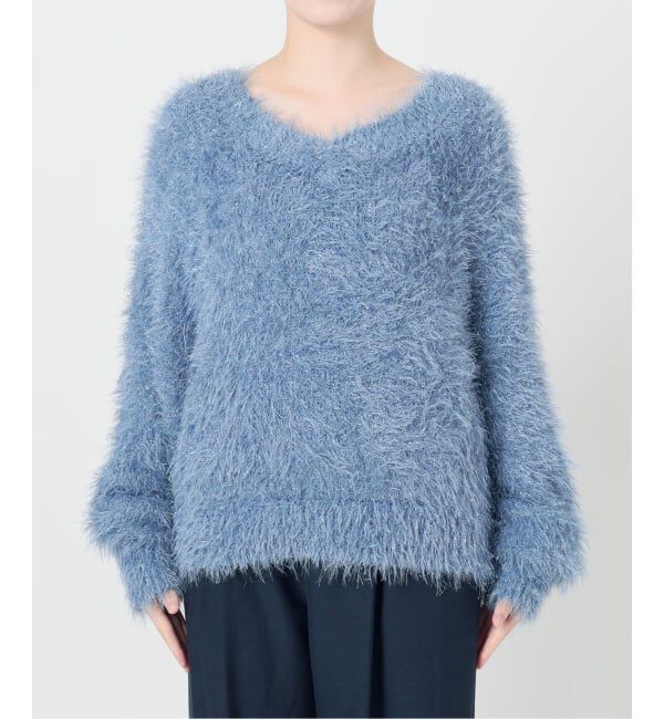  「【洗える】2WAYフェザーニット」|ニット・セーター|